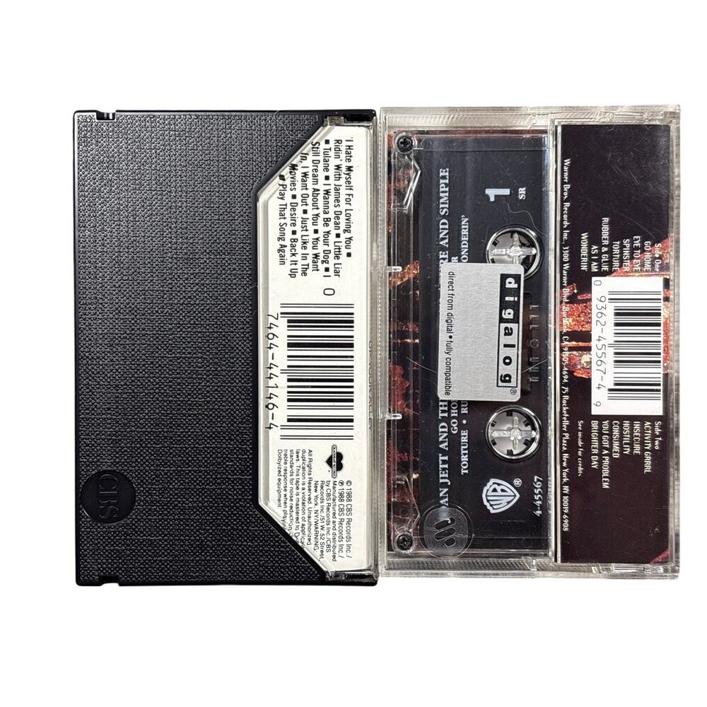 Joan Jett and the Blackhearts cassette Bundle Up your Alley + Pure and Simple - Picture 2 of 5